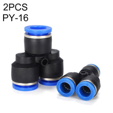 Load image into Gallery viewer, PY-14 LAIZE 2pcs Plastic Y-type Tee Reducing Pneumatic Quick Fitting Connector, PY-4 (10pcs), PY-6 (10pcs), PY-8 (10pcs), PY-10 (10pcs), PY-12 (10pcs), PY-14 (2pcs), PY-16 (2pcs)