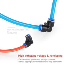 Load image into Gallery viewer, LAIZE 10pcs Plastic Elbow Pneumatic Quick Fitting Connector, PV-4, PV-6, PV-8, PV-10, PV-12, PV-14, PV-16