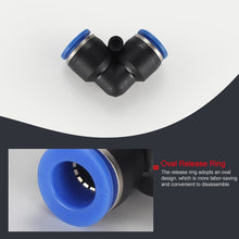 Load image into Gallery viewer, LAIZE 10pcs Plastic Elbow Pneumatic Quick Fitting Connector, PV-4, PV-6, PV-8, PV-10, PV-12, PV-14, PV-16
