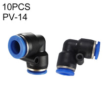 Load image into Gallery viewer, LAIZE 10pcs Plastic Elbow Pneumatic Quick Fitting Connector, PV-4, PV-6, PV-8, PV-10, PV-12, PV-14, PV-16