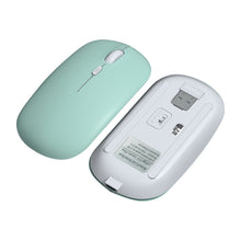 Load image into Gallery viewer, 1600dpi Bluetooth 2.4G Wireless Dual Mode Mouse, Bluetooth + 2.4G(White), Bluetooth + 2.4G(Black), Bluetooth + 2.4G(Pink), Bluetooth + 2.4G(Purple), Bluetooth + 2.4G(Yellow), Bluetooth + 2.4G(Blue), Bluetooth + 2.4G(Mint Green)                         ...