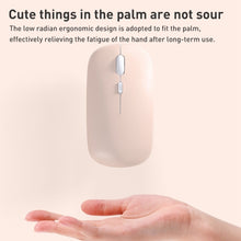 Load image into Gallery viewer, 1600dpi Bluetooth 2.4G Wireless Dual Mode Mouse, Bluetooth + 2.4G(White), Bluetooth + 2.4G(Black), Bluetooth + 2.4G(Pink), Bluetooth + 2.4G(Purple), Bluetooth + 2.4G(Yellow), Bluetooth + 2.4G(Blue), Bluetooth + 2.4G(Mint Green)                         ...