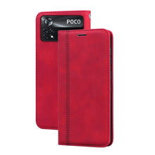 Load image into Gallery viewer, Frosted Business Magnetic Horizontal Flip PU Phone Case, For Xiaomi Poco X4 Pro 5G