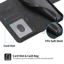Load image into Gallery viewer, Skin-feel Flowers Embossed Wallet Leather Phone Case, For iPhone 11, For iPhone XS Max, For iPhone XS / X, For iPhone XR, For iPhone SE 2022 / SE 2020 / 8 / 7, For iPhone 8 Plus / 7 Plus