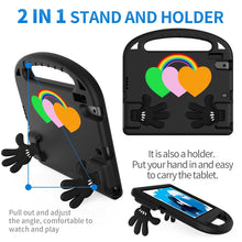 Load image into Gallery viewer, Love Small Palm Holder EVA Tablet Case, For iPad Air / Air 2 / 9.7 2017 / 9.7 2018, For iPad Air 2022/ 2020 10.9, For Lenovo Tab B10 10.1 2020, For Huawei MediaPad T5 10, For Lenovo Tab P10 TB-X706, For Lenovo Tab M10 HD TB-X505F/N 10.1 inch           ...