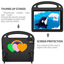 Load image into Gallery viewer, Love Small Palm Holder EVA Tablet Case, For iPad Air / Air 2 / 9.7 2017 / 9.7 2018, For iPad Air 2022/ 2020 10.9, For Lenovo Tab B10 10.1 2020, For Huawei MediaPad T5 10, For Lenovo Tab P10 TB-X706, For Lenovo Tab M10 HD TB-X505F/N 10.1 inch           ...