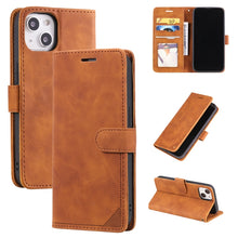 Load image into Gallery viewer, Skin Feel Anti-theft Brush Horizontal Flip Leather Phone Case, For iPhone 14, For iPhone 14 Plus, For iPhone 14 Pro, For iPhone 14 Pro Max