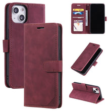 Load image into Gallery viewer, Skin Feel Anti-theft Brush Horizontal Flip Leather Phone Case, For iPhone 14, For iPhone 14 Plus, For iPhone 14 Pro, For iPhone 14 Pro Max