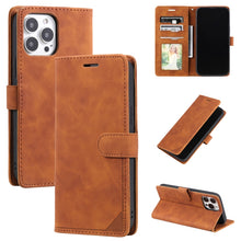 Load image into Gallery viewer, Skin Feel Anti-theft Brush Horizontal Flip Leather Phone Case, For iPhone 14, For iPhone 14 Plus, For iPhone 14 Pro, For iPhone 14 Pro Max