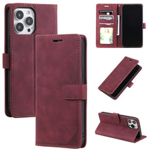 Load image into Gallery viewer, Skin Feel Anti-theft Brush Horizontal Flip Leather Phone Case, For iPhone 14, For iPhone 14 Plus, For iPhone 14 Pro, For iPhone 14 Pro Max