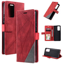 Load image into Gallery viewer, Skin Feel Splicing Leather Phone Case, For Xiaomi Redmi 10 Prime+ 5G, For Sony Xperia 1 IV, For Sony Xperia 10 IV, For Xiaomi Redmi Note 11T Pro 5G, For Xiaomi Poco M4 5G, For OPPO Find X5 Pro