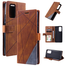 Load image into Gallery viewer, Skin Feel Splicing Leather Phone Case, For Xiaomi Redmi 10 Prime+ 5G, For Sony Xperia 1 IV, For Sony Xperia 10 IV, For Xiaomi Redmi Note 11T Pro 5G, For Xiaomi Poco M4 5G, For OPPO Find X5 Pro