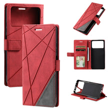 Load image into Gallery viewer, Skin Feel Splicing Leather Phone Case, For Xiaomi Redmi 10 Prime+ 5G, For Sony Xperia 1 IV, For Sony Xperia 10 IV, For Xiaomi Redmi Note 11T Pro 5G, For Xiaomi Poco M4 5G, For OPPO Find X5 Pro