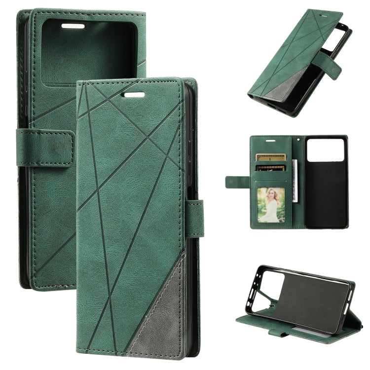 Skin Feel Splicing Leather Phone Case, For Xiaomi Redmi 10 Prime+ 5G, For Sony Xperia 1 IV, For Sony Xperia 10 IV, For Xiaomi Redmi Note 11T Pro 5G, For Xiaomi Poco M4 5G, For OPPO Find X5 Pro