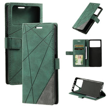 Load image into Gallery viewer, Skin Feel Splicing Leather Phone Case, For Xiaomi Redmi 10 Prime+ 5G, For Sony Xperia 1 IV, For Sony Xperia 10 IV, For Xiaomi Redmi Note 11T Pro 5G, For Xiaomi Poco M4 5G, For OPPO Find X5 Pro