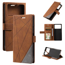 Load image into Gallery viewer, Skin Feel Splicing Leather Phone Case, For Xiaomi Redmi 10 Prime+ 5G, For Sony Xperia 1 IV, For Sony Xperia 10 IV, For Xiaomi Redmi Note 11T Pro 5G, For Xiaomi Poco M4 5G, For OPPO Find X5 Pro