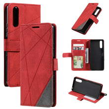 Load image into Gallery viewer, Skin Feel Splicing Leather Phone Case, For Xiaomi Redmi 10 Prime+ 5G, For Sony Xperia 1 IV, For Sony Xperia 10 IV, For Xiaomi Redmi Note 11T Pro 5G, For Xiaomi Poco M4 5G, For OPPO Find X5 Pro