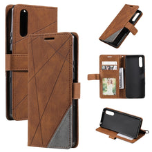 Load image into Gallery viewer, Skin Feel Splicing Leather Phone Case, For Xiaomi Redmi 10 Prime+ 5G, For Sony Xperia 1 IV, For Sony Xperia 10 IV, For Xiaomi Redmi Note 11T Pro 5G, For Xiaomi Poco M4 5G, For OPPO Find X5 Pro
