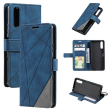 Load image into Gallery viewer, Skin Feel Splicing Leather Phone Case, For Xiaomi Redmi 10 Prime+ 5G, For Sony Xperia 1 IV, For Sony Xperia 10 IV, For Xiaomi Redmi Note 11T Pro 5G, For Xiaomi Poco M4 5G, For OPPO Find X5 Pro