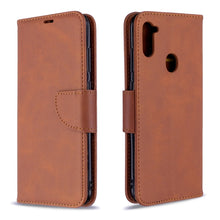 Load image into Gallery viewer, Retro Lambskin Texture Pure Color Horizontal Flip PU Leather Case with Holder &amp; Card Slots &amp; Wallet &amp; Lanyard, For Xiaomi Redmi Note 9S, For Galaxy A11