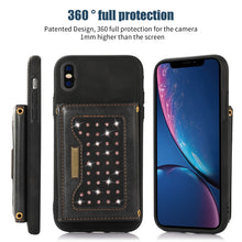 Load image into Gallery viewer, Three-fold RFID Leather Phone Case with Lanyard, For iPhone XS, For iPhone XS Max, For Samsung Galaxy A12, For Samsung Galaxy A13 4G/A13 5G, For Samsung Galaxy A51 4G, For Samsung Galaxy A53 5G, For Samsung Galaxy A52 5G/A52s 5G                        ...