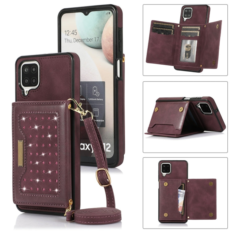Three-fold RFID Leather Phone Case with Lanyard, For iPhone XS, For iPhone XS Max, For Samsung Galaxy A12, For Samsung Galaxy A13 4G/A13 5G, For Samsung Galaxy A51 4G, For Samsung Galaxy A53 5G, For Samsung Galaxy A52 5G/A52s 5G                        ...