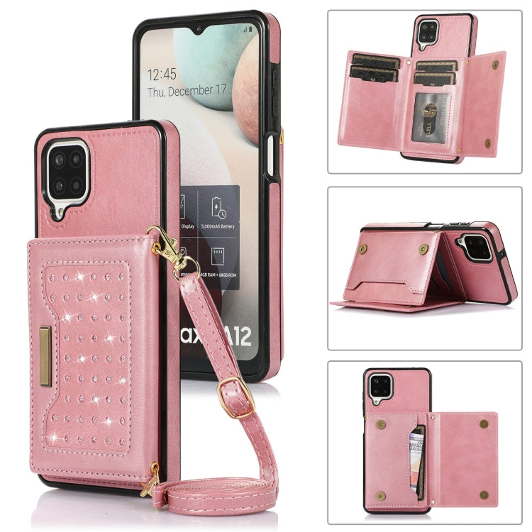 Three-fold RFID Leather Phone Case with Lanyard, For iPhone XS, For iPhone XS Max, For Samsung Galaxy A12, For Samsung Galaxy A13 4G/A13 5G, For Samsung Galaxy A51 4G, For Samsung Galaxy A53 5G, For Samsung Galaxy A52 5G/A52s 5G                        ...