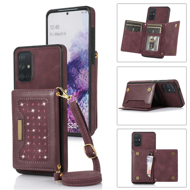 Three-fold RFID Leather Phone Case with Lanyard, For iPhone XS, For iPhone XS Max, For Samsung Galaxy A12, For Samsung Galaxy A13 4G/A13 5G, For Samsung Galaxy A51 4G, For Samsung Galaxy A53 5G, For Samsung Galaxy A52 5G/A52s 5G                        ...