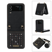 Load image into Gallery viewer, Three-fold RFID Leather Phone Case with Lanyard, For iPhone XS, For iPhone XS Max, For Samsung Galaxy A12, For Samsung Galaxy A13 4G/A13 5G, For Samsung Galaxy A51 4G, For Samsung Galaxy A53 5G, For Samsung Galaxy A52 5G/A52s 5G                        ...
