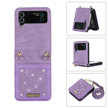 Load image into Gallery viewer, Three-fold RFID Leather Phone Case with Lanyard, For iPhone XS, For iPhone XS Max, For Samsung Galaxy A12, For Samsung Galaxy A13 4G/A13 5G, For Samsung Galaxy A51 4G, For Samsung Galaxy A53 5G, For Samsung Galaxy A52 5G/A52s 5G                        ...