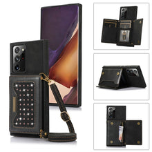 Load image into Gallery viewer, Three-fold RFID Leather Phone Case with Lanyard, For Samsung Galaxy Note20 Ultra, For Samsung Galaxy S20, For Samsung Galaxy S20+, For Samsung Galaxy S20 FE, For Samsung Galaxy S21, For Samsung Galaxy S22, For Samsung Galaxy S21 Ultra                  ...