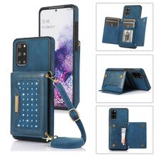 Load image into Gallery viewer, Three-fold RFID Leather Phone Case with Lanyard, For Samsung Galaxy Note20 Ultra, For Samsung Galaxy S20, For Samsung Galaxy S20+, For Samsung Galaxy S20 FE, For Samsung Galaxy S21, For Samsung Galaxy S22, For Samsung Galaxy S21 Ultra                  ...