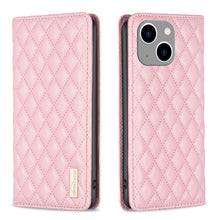 Load image into Gallery viewer, Diamond Lattice Magnetic Leather Flip Phone Case, For iPhone 14 Pro Max, For iPhone 14 Pro, For iPhone 14 Plus, For iPhone 14, For iPhone 13 Pro Max, For iPhone 13 Pro, For iPhone 13, For iPhone 12 Pro Max