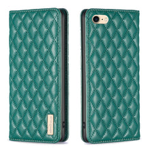 Load image into Gallery viewer, Diamond Lattice Magnetic Leather Flip Phone Case, For iPhone 12 / 12 Pro, For iPhone 11 Pro Max, For iPhone 11 Pro, For iPhone 11, For iPhone SE 2022 / SE 2020 / 8 / 7, For iPhone XS Max, For iPhone XS / X, For iPhone XR