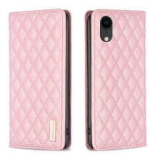 Load image into Gallery viewer, Diamond Lattice Magnetic Leather Flip Phone Case, For iPhone 12 / 12 Pro, For iPhone 11 Pro Max, For iPhone 11 Pro, For iPhone 11, For iPhone SE 2022 / SE 2020 / 8 / 7, For iPhone XS Max, For iPhone XS / X, For iPhone XR