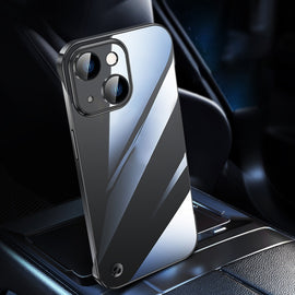 Electroplating Frameless Clear PC Phone Case, For iPhone 14, For iPhone 14 Plus, For iPhone 14 Pro, For iPhone 14 Pro Max, For iPhone 13, For iPhone 13 Pro