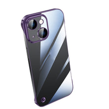 Load image into Gallery viewer, Electroplating Frameless Clear PC Phone Case, For iPhone 14, For iPhone 14 Plus, For iPhone 14 Pro, For iPhone 14 Pro Max, For iPhone 13, For iPhone 13 Pro