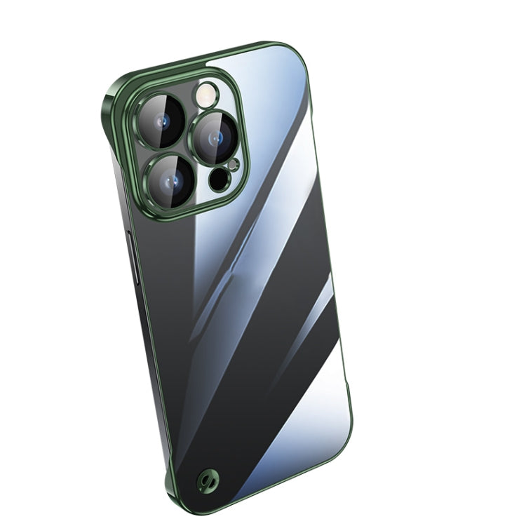 Electroplating Frameless Clear PC Phone Case, For iPhone 14, For iPhone 14 Plus, For iPhone 14 Pro, For iPhone 14 Pro Max, For iPhone 13, For iPhone 13 Pro