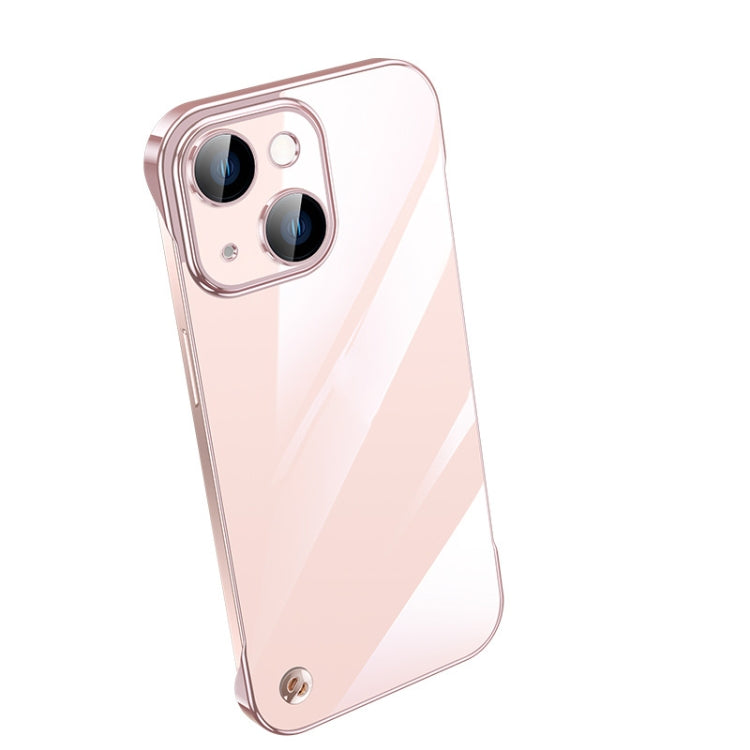 Electroplating Frameless Clear PC Phone Case, For iPhone 14, For iPhone 14 Plus, For iPhone 14 Pro, For iPhone 14 Pro Max, For iPhone 13, For iPhone 13 Pro