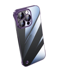 Load image into Gallery viewer, Electroplating Frameless Clear PC Phone Case, For iPhone 14, For iPhone 14 Plus, For iPhone 14 Pro, For iPhone 14 Pro Max, For iPhone 13, For iPhone 13 Pro