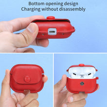 Load image into Gallery viewer, Litchi Texture PU Leather Earphone Protective Case with Lanyard, For AirPods Pro 2 with Lanyard