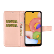 Load image into Gallery viewer, Horizontal Rhinestone Butterfly Embossed Leather Case with Card Slot &amp; Wallet &amp; Holder