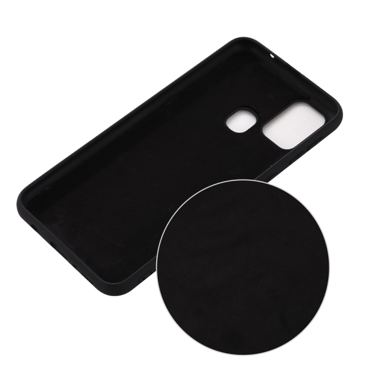 Shockproof Solid Color Liquid Silicone Full Coverage Protective Case, For Galaxy M31