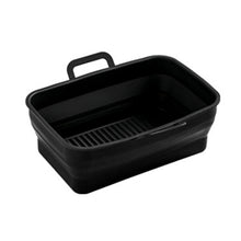 Load image into Gallery viewer, Rectangular Double Pull Basket Foldable Silicone Air Fryer Baking Pan