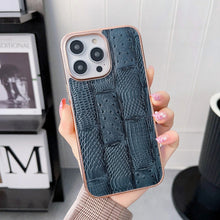 Load image into Gallery viewer, Nano Electroplate Mahjong Texture Leather Phone Case, For iPhone 13 Pro Max, For iPhone 13 Pro, For iPhone 14 Pro Max, For iPhone 14 Pro, For Samsung Galaxy A13 4G, For Samsung Galaxy A23 4G/A23 5G, For Samsung Galaxy A33 5G, For Samsung Galaxy A53 5G ...