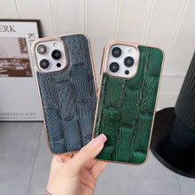 Load image into Gallery viewer, Nano Electroplate Mahjong Texture Leather Phone Case, For iPhone 13 Pro Max, For iPhone 13 Pro, For iPhone 14 Pro Max, For iPhone 14 Pro, For Samsung Galaxy A13 4G, For Samsung Galaxy A23 4G/A23 5G, For Samsung Galaxy A33 5G, For Samsung Galaxy A53 5G ...