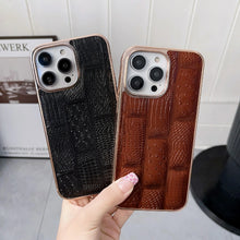 Load image into Gallery viewer, Nano Electroplate Mahjong Texture Leather Phone Case, For iPhone 13 Pro Max, For iPhone 13 Pro, For iPhone 14 Pro Max, For iPhone 14 Pro, For Samsung Galaxy A13 4G, For Samsung Galaxy A23 4G/A23 5G, For Samsung Galaxy A33 5G, For Samsung Galaxy A53 5G ...