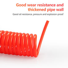 Load image into Gallery viewer, LAIZE Compressor Air Flexible PU Spring Tube with Connector, 8x5mm, 3m, with Connector, 8x5mm, 6m, with Connector, 8x5mm, 9m, with Connector, 8x5mm, 12m, with Connector, 8x5mm, 15m, with Connector, 10x6.5mm, 6m, with Connector                          ...