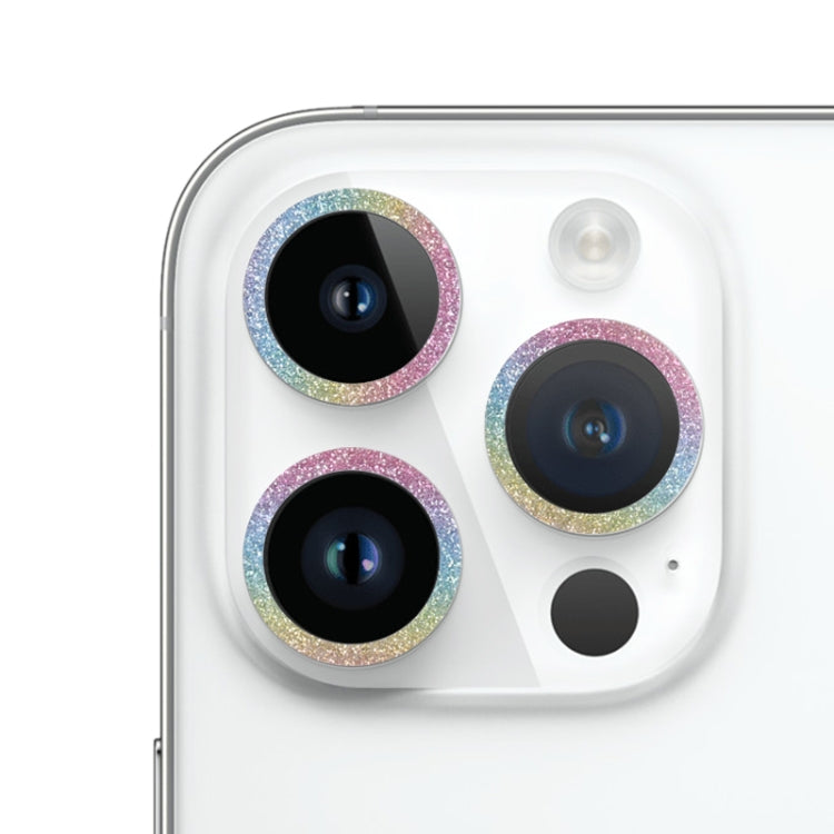 Glitter Ring Tempered Glass Camera Lens Film, For iPhone 14, For iPhone 14 Plus, For iPhone 14 Pro, For iPhone 14 Pro Max