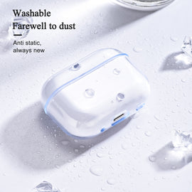 For AirPods Pro 2 Earphone Transparent TPU Protective Case